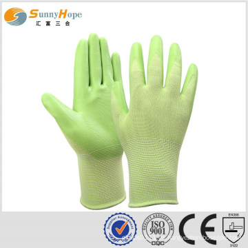 SUNNYHOPE 13gauge size 9 Nitrile Coated Nylon Guantes de Trabajo